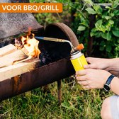 Gift Land® Outdoor Gasbrander + 1 Gasfles - Aansteker - Creme Brulee Brander - Soldeer - Keukenbrander - Camping