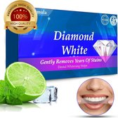 Diamond White - Teeth Whitening Strips - 28x Strips - Zonder Peroxide (0%) - Tandenbleekset - Tandenbleek Strips – Mint