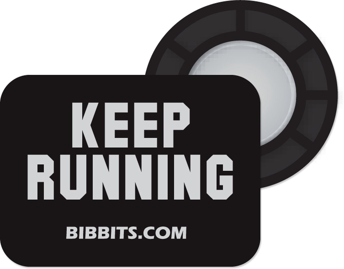 Bibbits hardloopmagneten | Keep Running Black