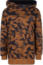 Indian Blue jongens hoodie aop Cognac