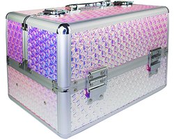 Aluminium Koffer Unicorn- Make-up koffer - Cosmetica koffer - Beauty case- Nagelstylisten koffer