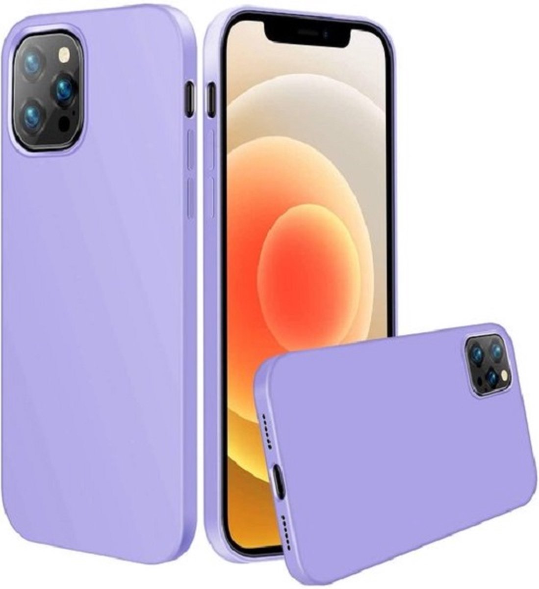 Siliconen Hoesje Geschikt voor Appel iPhone 11 - TPU/Siliconen Back Cover Lila