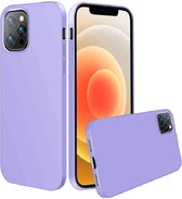 Siliconen back cover case - Geschikt voor iPhone 11 - TPU hoesje Lila (Violet)