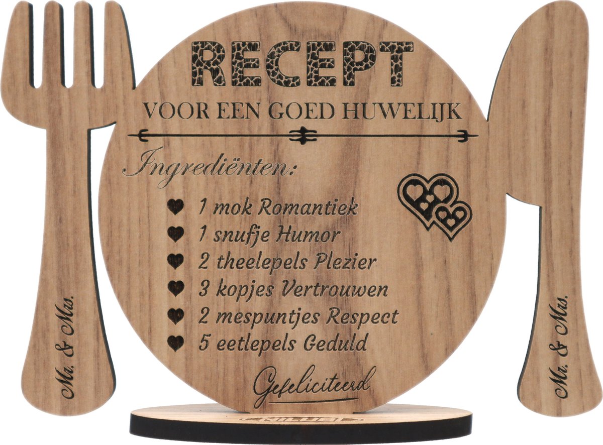 Recept Voor Een Goed Huwelijk