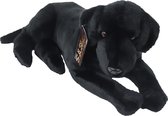 Boony - Natural Decoration - Labrador pluche liggend - zwart - 53 cm
