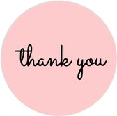 5 Rollen Stickers-Sluitstickers-Thank You-5x 500 stuks