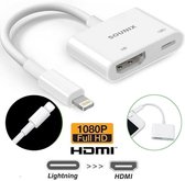 Sounix Lightning Digital AV Adapter voor iPhone, iPad, iPod adapter naar 1080P HDMI