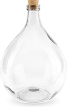Glazen terrarium fles 10 liter met kurk - decoratievaas ↑ 40 cm - Ø 28 cm | Stekkie