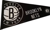 USArticlesEU - Brooklyn Nets - NBA - Vaantje - Basketball - Sportvaantje - Pennant - Wimpel - Vlag - Zwart/Wit - 31 x 72 cm