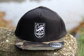 CarpFeeling - Karper pet - Vissen - Snapback - Zwart met camou klep - Catch and release