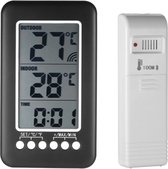 Vrient® Temperatuurmeter - Weerstation - Met Buitensensor - Draadloos Binnen Buiten - Luchtvochtigheidsmeter - Vochtmeter - Hygrometer