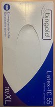 Bingold Latex - Wegwerphandschoenen - ongepoederd - doos 100 stuks - maat XL