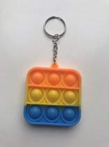Pop It - Sleutelhanger - vierkant - Mini Pop It - Tegen Stress