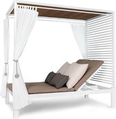 Blumfeldt Eremitage Double Lux zonnebed - ligbed voor 2 personen - rugleuning verstelbaar in 4 posities  - 6 cm kussen - belastbaar tot 160 kg