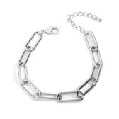 Schakelarmband | Zilverkleurig | 19,5 + 5 cm | Staal / Silver Plated | Fashion Favorite