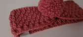 Baby / Kinder Haarband - meisje haarband - winter - 0-6 maanden - roze ( handgemaakte Sweet Baby Bedstraw )