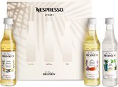 2x Nespresso Syrups 3x 50 ml Barista Creations Monin Syropen