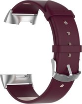 Luxe Lederen Armband Geschikt Voor Fitbit Charge 5 Activity Tracker - Smartwatch Horloge Bandje - Sportband Armband Polsband Strap - Horloge Band - Sport Watchband - Vervang Horlog