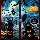 Halloween Raamstickers - Halloween decoratie - 147 Halloweenstickers - Raamstickers - Spin, Pompoen, Heks, Geesten, decoratie - Raamdecoratie