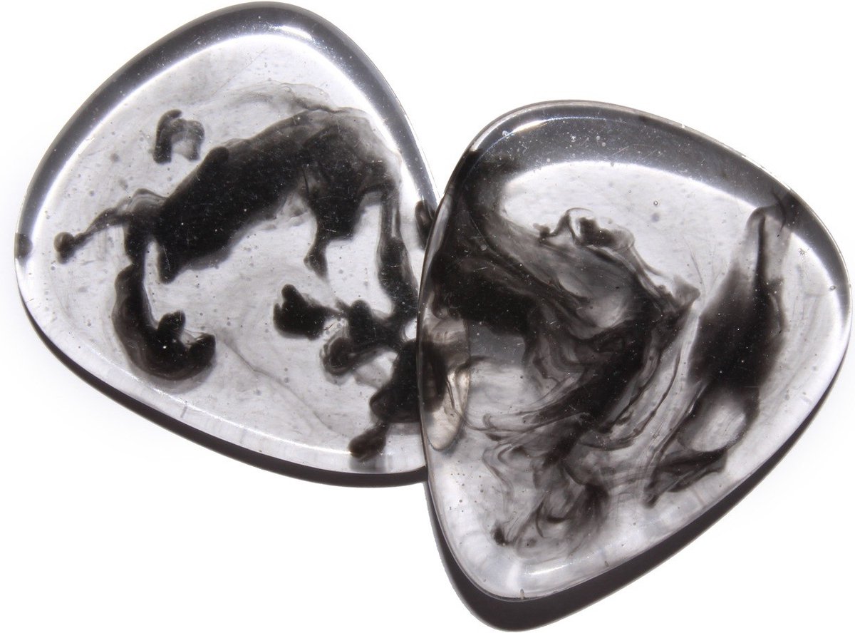 Epoxy plectrum zwart swirl 3.00 mm 2-pack