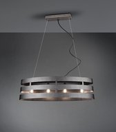 Belanian.nl - Loft Hanglamp - Metalen Hanglamp - Modern Lear Hanglamp LED Antiek Mat Nikkel, Donkerbruin, 4-lichtbronnen