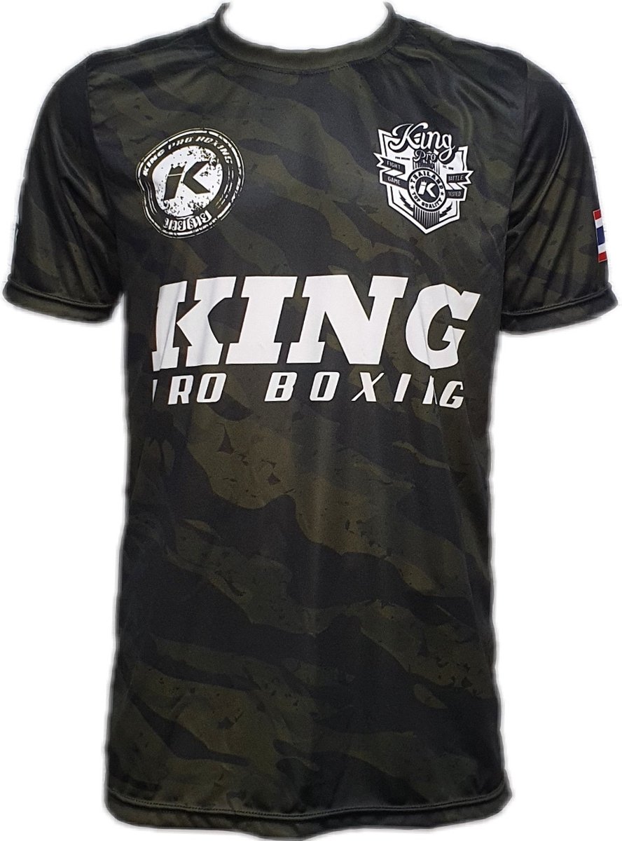 King Pro Boxing Star 1 Camo Forest Performance Aero Dry T-shirt maat M