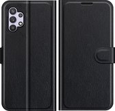 Cazy Galaxy A32 5G Hoesje - Portemonnee Book Case - TPU Kunstleer - Zwart