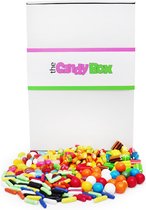 The Candy Box Snoep & Snoepgoed mix doos - Moniques De regenboog special- 0.5 KG uitdeel en verjaardag cadeau doos - vrolijk - gekleurd - jelly beans - drop - kauwgomballen - Harib