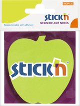 Sticky appel notes - 70x70mm, 50 vel, neon groen