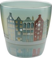 Goebel® - Scandic Home | Windlicht / Theelicht "Downtown Riverside" | Glas, 9cm, waxinelicht houder