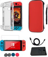 Nintendo Switch Accessoires - Alles-in-één pakket - Geschikt voor Nintendo Switch - Rood