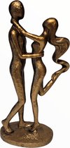 Gilde Handwerk - Sculptuur - In Love - Goudkleurig - Polyresin - 30 cm hoog