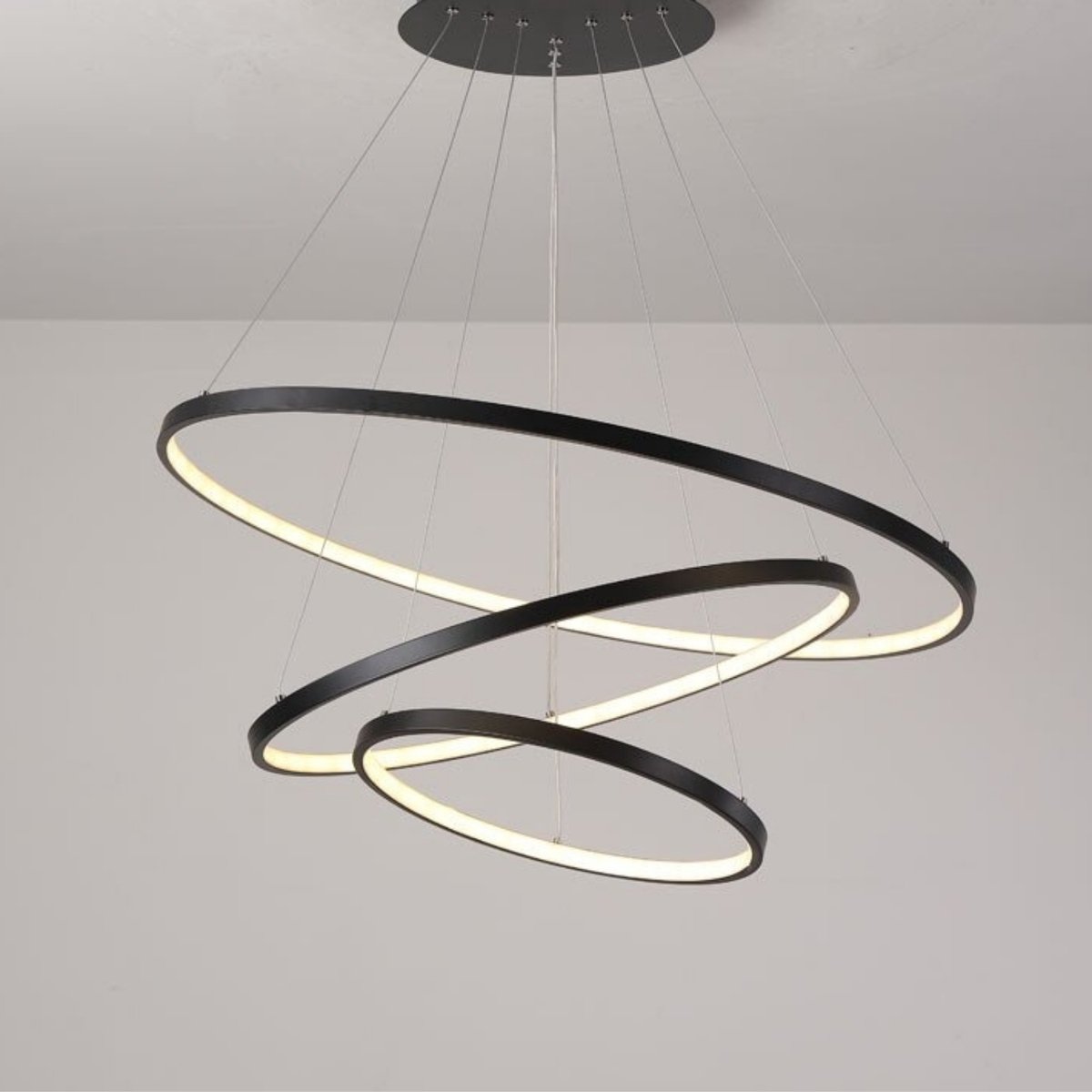 Loft Home® Hanglamp | 40, 60 80 ringen | Led verlichting | Kroonluchter |... | bol.com