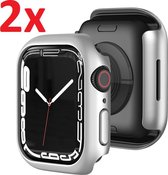 Hard Case Bumper Cover Case Bumper Hoesje Geschikt Voor  Apple Watch Series 7 41mm  - iWatch 41 MM Beschermkap Beschermhoes Beschermer Hoes - Optimale Rand Bescherming - Thin Fit C