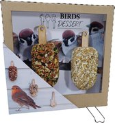 Vogelvoer - Birds Dessert - lekkernij om vogels bij te voeren - set van 2 'ijsjes'