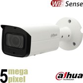 Dahua IP Camera AI - 5 Megapixel - Nachtzicht 60m - Starlight - WizSense - Motorzoom 2,7-13 mm - Gezichtsherkenning - SD-kaart Slot - IP67