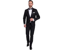 Suitable Smoking Harlem Stretch - Kostuum - Tuxedo Kostuum Heren voor chique Gala - Stretch - Maat 44