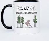 Bos gezocht beren- Customized mokken en bekers - mokken met tekst - mokken - bekers - cadeautje - cadeau voor vrouw - cadeau vor man - keramiek servies - cadeautje voor haar - cadeautje voor 
