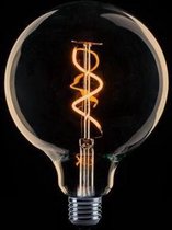 Globe 125mm Filament spiraal led 4w E27 240v 2200k dimbaar goud