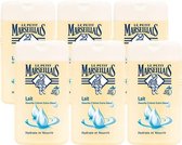 Le petit Marseillais Douchecrème Melk 6 x 250ml - Voordeelverpakking