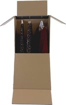 Garderobedoos 2 stuks - Verhuisdoos voor kleding  - Kledingdoos - Extra dik dubbelgolf karton