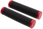 Topeak handvat set zwart-rood 130 mm g6-a bulk