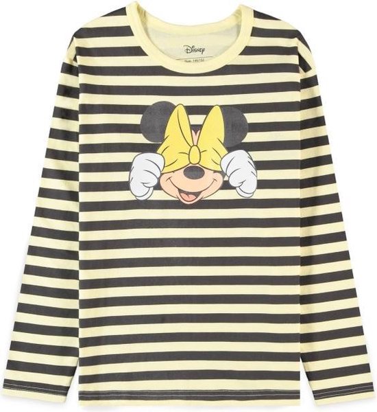 Disney Mickey Mouse - Minnie Mouse Striped Sweater/trui kinderen - Kids 158 - Zwart/Geel