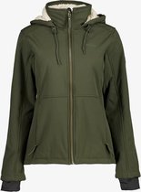 Kjelvik gevoerde dames softshell jas - Groen - Maat M - Winddicht - Ademend materiaal