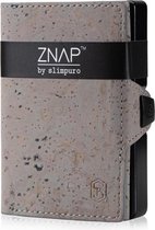 Slimpuro Znap Slim Wallet - 12 Pasjes - Muntvak - 8,9 X 1,8 X 6,3 cm (Bxhxd) RFID Bescherming - Grijs