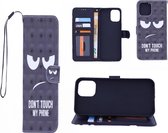 Bookcase Geschikt voor: Motorola Moto G9 Power hoesje met print - Don't Touch My Phone 3D