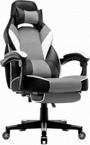 MILO GAMING Rally M1 Gaming Stoel - Gamestoel met Voetensteun - Gaming Chair - Grijs