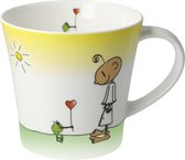Goebel - Der kleine Yogi | Koffie / Thee Mok Glücklich | Beker - porselein - 350ml
