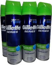 Gillette - Scheergel - Mannen - Voordeelverpakking 6 x 200 ml