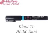 Jelly Bean Nail Polish Nail Art Pen - Arctic blue (kleur 11) - Blauw - Nagelversiering - Nagel pen 7 ml